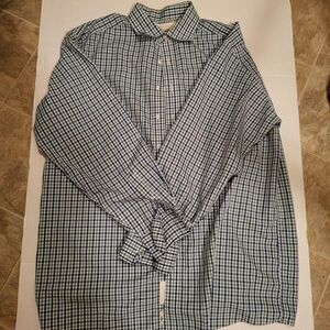 Roundtree-yorke Men's Blue and Green Shirt